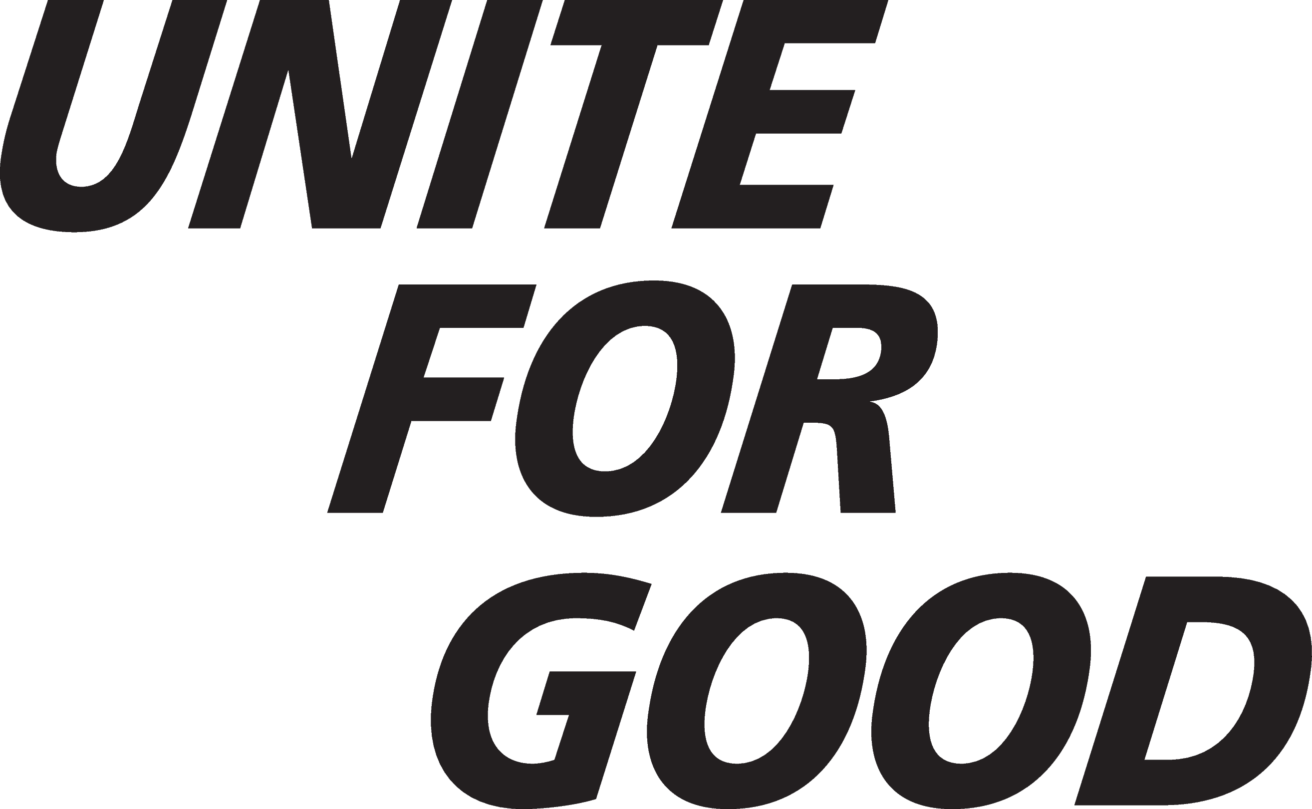 Unite for Good - Stacked Black